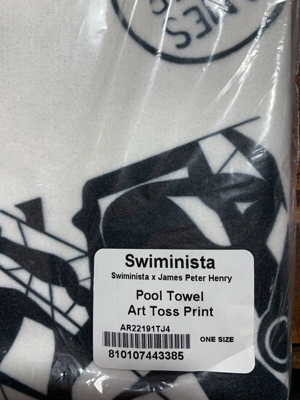 Swiminista x James Peter Henry Pool Beach Art Toss Print Towel NEW